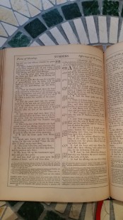 Example page from an original copy of the 1873 edition of the 1812 Brown's Self-Interpreting Bible