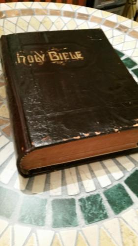 Fully restored original 1885 Parallel Bible