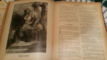 Example illustration and page from the original 1890 Danish Bible